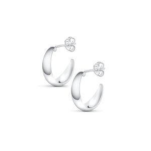 Amberta Boucles d'Oreilles Cr&eacute;oles &Eacute;paisses en Argent Sterling 925 pour Femme: Boucles d'Oreilles Cr&eacute;oles Ouvertes Larges en Argent 10 mm (Amberta, neuf)