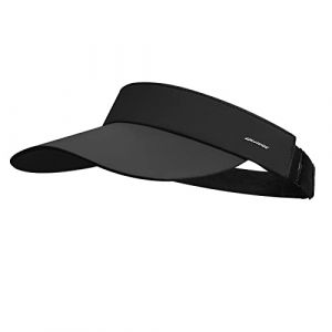 CLAPE Visi&egrave;re Homme Femme Casquette Visi&egrave;re de Pare Soleil Visi&egrave;re de Golf Tennis R&eacute;glable Anti UV Sun Visor Hat Outdoor Sport Visors Cap Black RNKD01 (CLape, neuf)