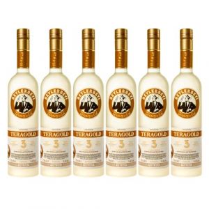 RAKI - Beylerbeyi Teragold Raki 6 x 70cl | Eau de Vie Turque Aromatisée à l'Anis - 100% Raisins Frais - Sans Sucres Ajoutés | Triple Distillation - Volume d'Alcool 45% (BEYIM, neuf)