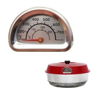 Thermometre Four Compatible avec Omnia Thermometre Cuisine en Acier Inoxydable avec 7cm Sonde Thermomètres pour Barbecue Fumoir Gril Casseroles Faitouts Mesure de 0 °C à 400 °C (HengShuiWeiLiShangMaoYouXianGongSi, neuf)