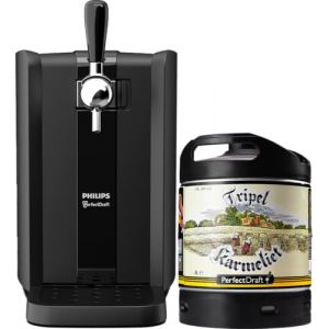 PerfectDraft Black &ndash; Pack Tireuse &Agrave; Bi&egrave;re + 1 F&ucirc;t Tripel Karmeliet 6L &ndash; Machine Pression &Agrave; Domicile &ndash; Refroidissement &Agrave; 3&deg;C &ndash; Indicateurs LED Temp&eacute;rature &ndash; Id&eacute;e Cadeau Amateur Bi&egrave;re (PerfectDraft, neuf)