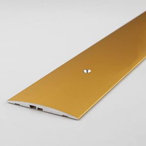 PROVISTON | Barre de seuil | Alu anodis&eacute; | Couleur or | Largeur 60 mm | Hauteur 4 mm | Longueur 1000 mm | &Agrave; visser lat&eacute;ral c&ocirc;t&eacute; lat&eacute;ral | Barre de seuil rattrapage | 1 pi&egrave;ce (VLD Trade GmbH, neuf)
