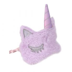 COLLBATH Masque de Sommeil Licorne Peluche Masque Nuit Fantaisie Occultant Confortable et Léger Cache-yeux pour Femmes et Filles Lumineuse pour Voyage et Sieste (JianLui, neuf)