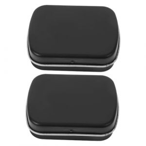 Ipetboom Palette D&rsquo;aquarelle Portable 2 Pi&egrave;ces Bo&icirc;te De Rangement Compartiment&eacute;e Compacte En M&eacute;tal Noire Pour Loisirs Cr&eacute;atifs Et Vernis &agrave; Ongles Gel Usage Voyage (Cowan Micro, neuf)