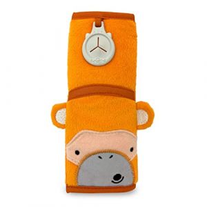 Trunki Coussin Sangle pour Ceinture de Sécurité Enfant – SnooziHedz Mylo le Singe (Orange) (Trunki Europe, neuf)
