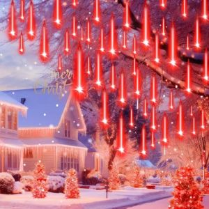 Auniq Météores Pluie Lumières 30cm 10 Tube 240 LED Guirlandes Lumineuse Extérieure Étanche IP65 Douche Pluie Feux Lumières de Noël Avec câble de 5 m pour Décoration de Fête Jardin Fenêtre Balcon (Ertisa, neuf)