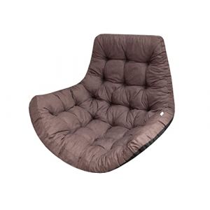 George Coussin de Jardin, Coussin Fauteuil Cocon, Coussin Fauteuil Suspendu, Coussin balancelle – Taille L, 120 x 100 cm – Marron (PillowPrim, neuf)