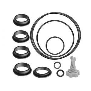 Kit de Réparation de Soupape de Décharge d'air et de Joints Toriques en L pour Intex Sand, Kit de remplacer de Joints de Pompe de Piscine - Accessoires de Pompe de Piscine (Gris) (Shunfaji Store, neuf)