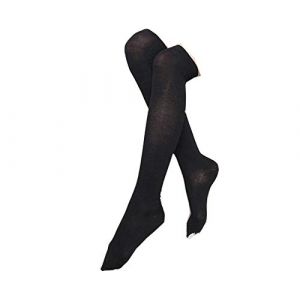 ZTcenter Chaussettes Hautes Genou à Rayures Bas Cuissardes Fille Chaussette Longue pour femme, Cosplay Party bas larges sur les Genou Mode Cuisse Chaussettes Accessoire de Costume de Fête (ZTcenter, neuf)