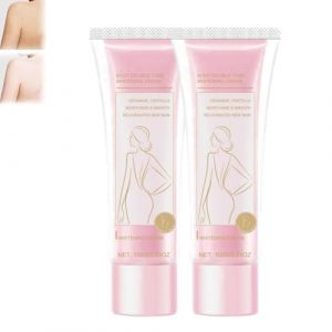 Lait Corporel Eclaircissant, Niacinamide Double Tube Crème éclaircissante Pour La Peau, Hydrate En Profondeur & Non Collant, Lotion Pour Le Corps éclaircissante, Lotion Pour Le Corps Hydratante (2) (FEIBAO&-Wu, neuf)