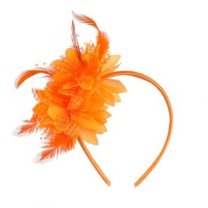 RTRTGS Bandeau Plumes avec Fleurs Artificielles, Accessoire Ann&eacute;es 1920 pour Femmes, Serre T&ecirc;te Femme Ann&eacute;e 20, Accessoire Ann&eacute;e 20, Serre T&ecirc;te C&eacute;r&eacute;monie, Accessoires Cheveux pour Carnaval (RTRTGS, neuf)