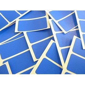 65x30mm Rectangulaire Code Couleur Autocollants - Lot de 45 en Couleur Rectangle &Eacute;tiquettes Collantes - 30 Colours Disponible - Bleu Roi (Minilabel, neuf)