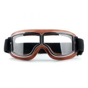 Harley Lunettes Vintage Lunette Moto Vintage Lunette Casque Moto Cross Lunettes De Moto Retro Lunettes De Motocross Coupe-Vent Anti-PoussièRe Pour VéLo Lunettes De Vintage Moto（brun） (Honglear, neuf)