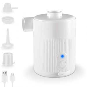 Pompe À Air Rechargeable Portable – 5000 Pa, 450 L/Min, 4 Buses, pour Matelas Gonflable, Bateau, Camping, Piscine, Sac Vide (SW-Tech, neuf)