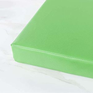 Galette de chaise carrée imperméable 40 cm en rotin pour chaise de jardin en cuir résistant à l'eau pour extérieur, terrasse, salle à manger, vert 40 x 40 x 5 cm (DhaoEU, neuf)