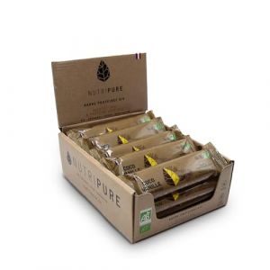 Nutripure | Raw Barre Bio | Barre Protéinée Coco Vanille | Vegan et Bio | Riche en Dattes, Beurre de Cacao et Fruits Secs | Snack Sain et Gourmand Sans Conservateur | Pack de 20 | Fabriqué en France (NUTRIPURE, neuf)