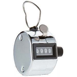 Compteur Manuel m&eacute;canique - Clic Main pour Compte de Personnes ou Points - Scoreur Sport Manifestation - Bo&icirc;tier en m&eacute;tal &agrave; 4 Chiffres (A11PRO, neuf)