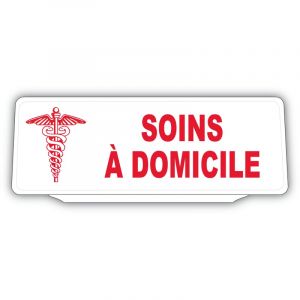 SIGNAL SAFETY Clip Plaque Pare-Soleil Soins à Domicile avec Caducée Rétro-Réfléchissant (Digital Sticker, neuf)