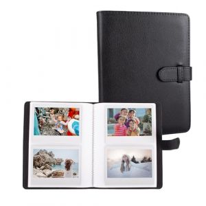 MUZIRI KINOKOO Album photo à 80 pochettes pour appareil photo Instax Wide EVO/Wide 400/Wide 300/Wide 210, album en cuir synthétique pour films de 12,7 cm, texture litchi, album souvenir de collection (MUZIRI-KINOKOO, neuf)