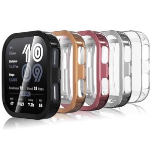 Hianjoo 5 Pack Coque Compatible pour Amazfit Bip 6, Montre Scratch-Resistant Soft TPU L&eacute;ger Tout Autour de Protecteur Protection d'&eacute;cran Pare-Chocs (Anjoo Direct . FR, neuf)