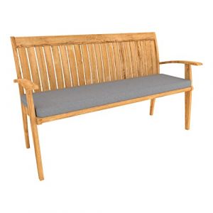 POKAR Coussin Banquette Galette de Chaise Banc de Jardin Coussin Banc Mousse pour Coussin Housse Coussin pour Intérieur ou Extérieur (100 x 40 x 5, Gris) (EURAKOP-FR, neuf)