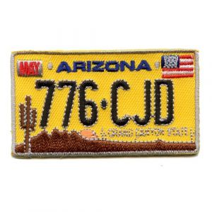 hegibaer K-36 Patch écusson thermocollant motif plaque d'immatriculation Arizona États-Unis AZ État des USA (hegibaer, neuf)