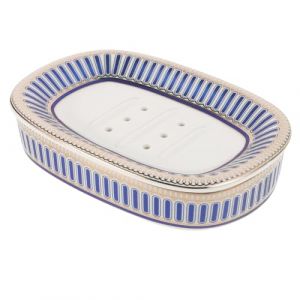 VICASKY Boîte de vidange Porte-savon en céramique Porte-savon Douche Porte-savon Mignon Porte-éponge Porte-savon Porte-savon Porte-savon Salle de bain Mignon Porte-savon Porte-savon Mignon (Belicious Helper, neuf)