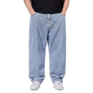 BIISDOST Baggy Jeans Y2k Salopette pour homme S&eacute;chage rapide Pantalon d'entra&icirc;nement Pantalon cargo Couleur unie Pantalon d'ext&eacute;rieur respirant Pantalon tendance d&eacute;contract&eacute; avec r&eacute;serve d'&eacute;tirement (Take Idea, neuf)