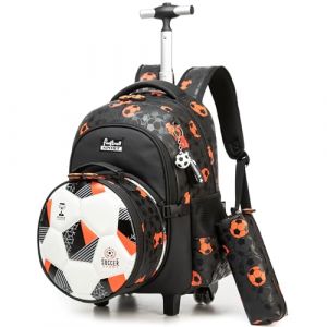 HTgroce Cartable a Roulette Gar&ccedil;ons cm1, Sac a Roulette Gar&ccedil;ons Primaire, Bagages De Voyage avec Roues (Lldaily EUR, neuf)