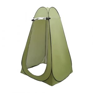 Tente de douche, camping, tente de toilette, tente de vestiaire, portable, cabine de douche, brise-vue, tente privée spacieuse, tente de stockage pour la randonnée, la plage, vert (TICHFE, neuf)