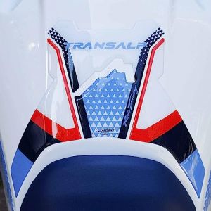 labelbike - Autocollant 3D Protection Réservoir Moto Décoration et Protection avec Licence Officielle Honda en Résine compatible avec Honda Transalp 2023 (labelbike, neuf)
