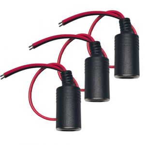 Lot de 3 C&acirc;ble de Rechange pour Prise Allume-Cigare Femelles 18 AWG, 12V C&acirc;bles de Extension pour Allume-Cigare Femelles pour Chargeur de Voiture GPS Cam&eacute;ra Embarqu&eacute;e (LiYouZhiXiang, neuf)