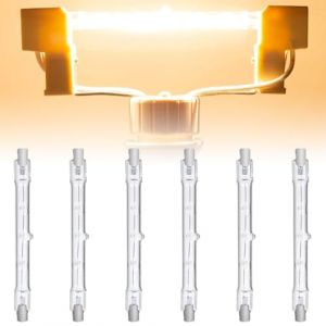 Comioke Ampoule Halogene R7s 118mm 230W 230V J118, 6 Pièces Projecteur Halogène Linéaire, Dimmable Halogène R7s pour L’Éclairage de Paysage, Lampe de Travail, Lampadaire (DIDIhouse, neuf)