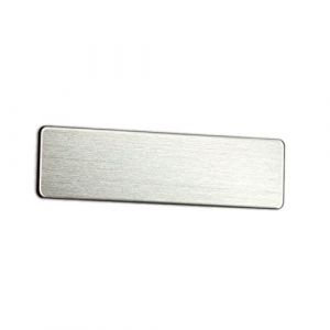Porte-badge Nominatif, Gravure Laser Porte-badge Nominatif Coin Rond Insigne En Acier Inoxydable Matériau Vierge Étiquette De Nom D'identification 70x20mm 5/10 Pièces (Color : Colour 10, Size : 10 P (Yuqiwang, neuf)