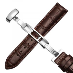 Bracelet de montre en cuir pour Tissot 1853 Le Locle T41 Gentleman Seastar Carson Heritage(Browns,18mm) (honyeerfr, neuf)