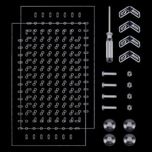 WADORN Kit de S&eacute;paration D'Aquarium en Acrylique, 30x18cm S&eacute;parateur D'Aquarium Transparent R&eacute;glable et Flexible avec Venes pour Types D'Accessoires de S&eacute;paration de 4 gallons (WADORN EU, neuf)