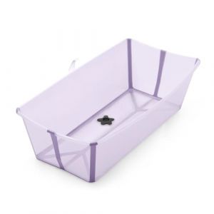 Stokke Flexi Bath X-Large, Lavender - Spacieuse Baignoire b&eacute;b&eacute; pliable - L&eacute;g&egrave;re & facile &agrave; ranger - Pratique &agrave; utiliser &agrave; la maison ou en voyage - Id&eacute;ale pour les enfants de 0 &agrave; 6 ans (reCommerce Brands, neuf)