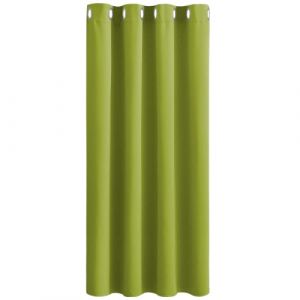 PONY DANCE Rideau Occultant à Oeillets - Lot de 1 Panneau Rideau Opaque de Fenêtre Tissu Lourd Lumineux Bloquer Isolation du Bruit pour Chambre, L 140 x H 180 cm, Vert Frais (RYB HOME EU, neuf)