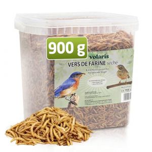 Eggersmann volaris 900g vers de Farine Séchés - Ver de Farine Oiseaux Riche en protéines & Naturel - Nourriture pour Oiseaux Sauvages Toute l'année & Toutes Les espèces d'oiseaux (Heinrich Eggersmann Futtermittelwerke, neuf)
