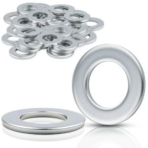 Mbsomnus 15 Pi&egrave;ces Rondelles Metal M10 Rondelle pour Gond de Porte DIN125 Rondelle Plate &Oslash; Int 20 mm &Oslash; Ext 16 mm pour Vis Ecrous Filet&eacute;s (CZDZ, neuf)