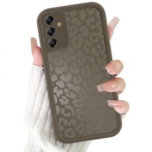 ZhuoFan Coque pour Samsung Galaxy A56 6,7&rdquo;, Aesthetic L&eacute;opard Motif &Eacute;t&eacute; Summer Design &Eacute;tui Brun Mat Housse Mince Souple Silicone Filles Dames Case Antichoc Bumper Protection de la cam&eacute;ra Cover, 05 (BAROR TRADING, neuf)