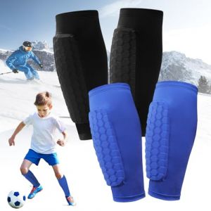 2 Paire de Prot&egrave;ge Tibias de Football, Protege Tibia Foot Enfant, Manchon de Protection des Mollets, Ski Shin Guards, Prot&egrave;ge Tibia Foot Enfant, Football Shin Guards, Protection Tibia Ski pour Enfants (GRINADA S.R.L, neuf)