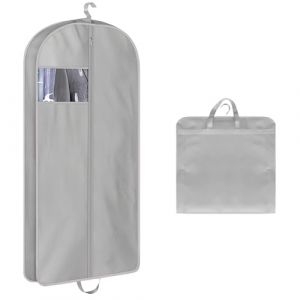 TenaLucy Housse Vetements a Suspendre,60 * 153-10cm Gris Housse de Rangement Vetement Housse Vetement Voyage Housses de Vêtements Housse Chemise avec Fermeture Éclair,pour Chemise Manteaux(L) (mingyufamly, neuf)