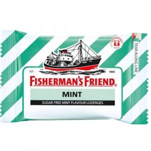 Les pastilles de menthe ami du p&ecirc;cheur, sans sucre, dent-de pr&eacute;server - 25g (Direct Care ltd, neuf)