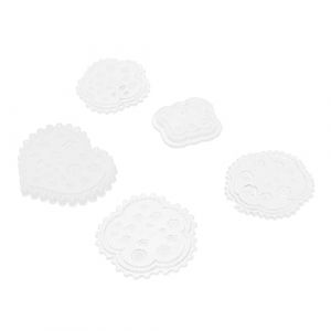 NIYANGLE 5 Pièces Moules Silicone pour Ongles Diy pour Décoration Manucure Artisanal Accessoires pour Ongles Silicone Flexible et Réutilisable (Telinei, neuf)