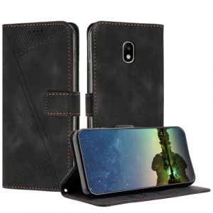 Mo-Beauty Etui Coque pour Samsung Galaxy J5 2017 / J530, Coque de Telephone en Cuir de Première Qualité [Pochette de Portefeuille] Porte Carte Compatible avec Coque Samsung J5 2017/J530 - Noir (Yellow & Valley, neuf)