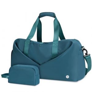 Ceneda Sac de Sport 40L, Sac de Gym avec Compartiment à Chaussures et Poche Humide/Sèche, Bagagerie de Voyage Étanche et Léger, Sac Weekender pour Yoga et Sport (Paramata Garden, neuf)
