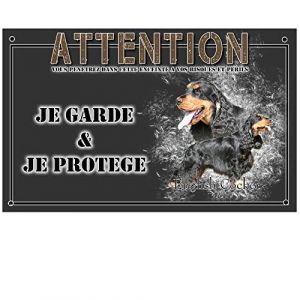 Je monte la garde personnalisée cocker anglais noir et feu - pré perforée et vis comprises. De 30 cm à 15 cm… (Pets-easy, neuf)