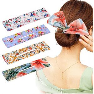 1 bandeau Deft Chignon imprim&eacute; &eacute;t&eacute; Deft Chignon French Twist coiffure classique multi-motifs magiques nifty chignon bon pour les femmes, les filles, les fcrew, les danseurs (DENGSP, neuf)