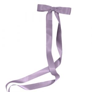 SLXLYH Pince à cheveux en ruban avec nœud papillon pour fille - Outil de coiffure antidérapant pour femme - Barrettes à cheveux avec nœuds pour queue de cheval (lavande) (anbeidianzi, neuf)